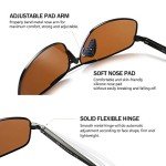 SUNGait Lightweight Polarized Rectangular Sunglasses - UV400