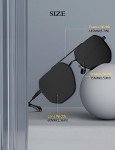 LUENX Polarized Aviator Sunglasses with UV Protection