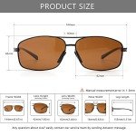 SUNGait Lightweight Polarized Rectangular Sunglasses - UV400