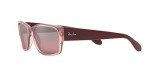Ray-Ban RB4388 Polarized Square Sunglasses in Pink/Wine