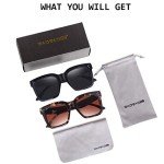 Vintage Designer Oversized Sunglasses - 2 Pack