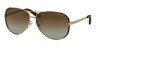 Michael Kors Chelsea Polarized Gold Aviator Sunglasses