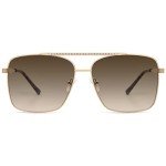 Trendy Oversized Aviator Sunglasses with Rhinestones