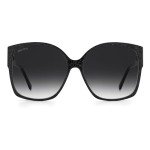 Jimmy Choo Noemi Black Glitter Square Sunglasses
