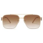 SOJOS Retro Square Gold Frame Sunglasses