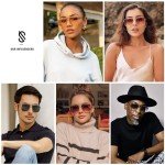 SOJOS Retro Square Gold Frame Sunglasses