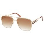 SOJOS Retro Square Gold Frame Sunglasses