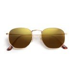 SOJOS Polarized Square Sunglasses with Mirrored Lens
