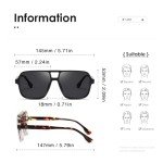 Retro Oversized Square Frame Sunglasses K1650