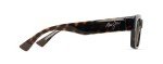 Maui Jim Kenui Rectangle Polarized Sunglasses - Dark Havana