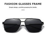 Retro Oversized Polarized Square Sunglasses for All