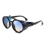Vintage Retro Round Steampunk Sunglasses for All