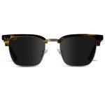 Stylish Polarized Rectangular Sunglasses in Crystal Smoke