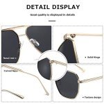 Retro Oversized Polarized Square Sunglasses for All
