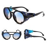 Vintage Retro Round Steampunk Sunglasses for All