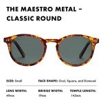 Prive Revaux Maestro Polarized Round Sunglasses – Tortoiseshell