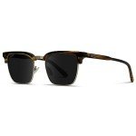 Stylish Polarized Rectangular Sunglasses in Crystal Smoke