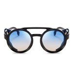 Vintage Retro Round Steampunk Sunglasses for All