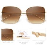 SOJOS Classic Square Oversized Designer Sunglasses