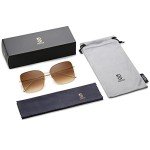 SOJOS Classic Square Oversized Designer Sunglasses