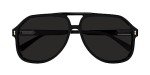 Gucci GG1042S 001 Black Pilot Sunglasses