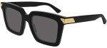 Bottega Veneta BV1005S Black/Gold Square Sunglasses