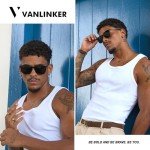VANLINKER Retro Square Polarized Sunglasses for All