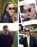VANLINKER Retro Square Polarized Sunglasses for All