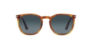 Persol PO3316S Rectangular Polarized Sunglasses, Blue Gradient