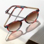 CARFIA Polarized Retro Round Sunglasses for Women