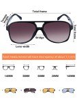 Retro 70s Large Frame Unisex Sunglasses - 4 Pairs