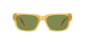 Persol PO3315S Miele/Green Rectangular Sunglasses