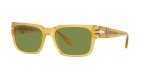 Persol PO3315S Miele/Green Rectangular Sunglasses