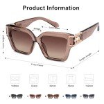 SOJOS Trendy Square Designer Sunglasses for Women