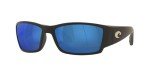 Costa Del Mar Matte Black Sunglasses with Blue Lenses