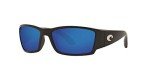 Costa Del Mar Matte Black Sunglasses with Blue Lenses