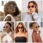 Retro Oval Polarized Sunglasses for Small Faces