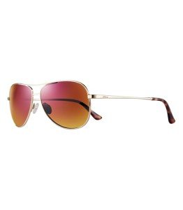 Revo Aviator Polarized Sunglasses with Gold Frame