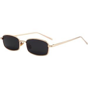 Dollger Retro Rectangle Sunglasses for Men and Women