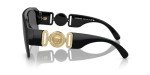 Versace Black Frame Sunglasses with Dark Grey Lenses