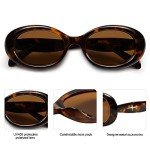 Retro Oval Polarized Sunglasses for Small Faces