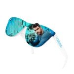 Stylish Blue Mirrored Polarized Sunglasses for Women