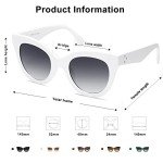 SOJOS Retro Vintage Oversized Cat-Eye Sunglasses