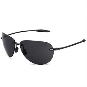 Polarized Tr90 Rimless Aviator Sunglasses for All