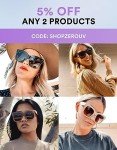 Oversized Retro Square Sunglasses for Women