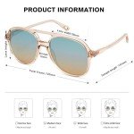 SOJOS Retro Polarized Aviator Sunglasses for Everyone