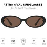 Mosanana Vintage 90s Retro Oval Sunglasses