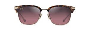 Maui Jim Kalaunu AF Square Sunglasses - Shiny Dark Havana