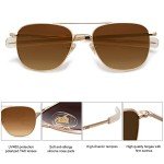 SOJOS Polarized Gold Aviator Sunglasses for All