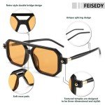 Retro Flat Aviator Sunglasses for Men and Women